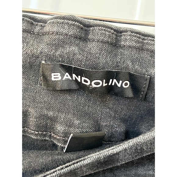 Bandolino Theadora Tummy Toner Pull On Straight Leg Jeans Womens 14 Black - Picture 3 of 10